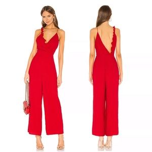 Keepsake The Label Cherry Red Forget You Jumpsuit